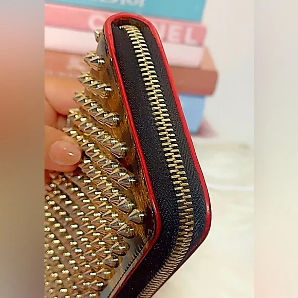 Christian Louboutin Leopard Studded Wallet - Picture 8 of 17